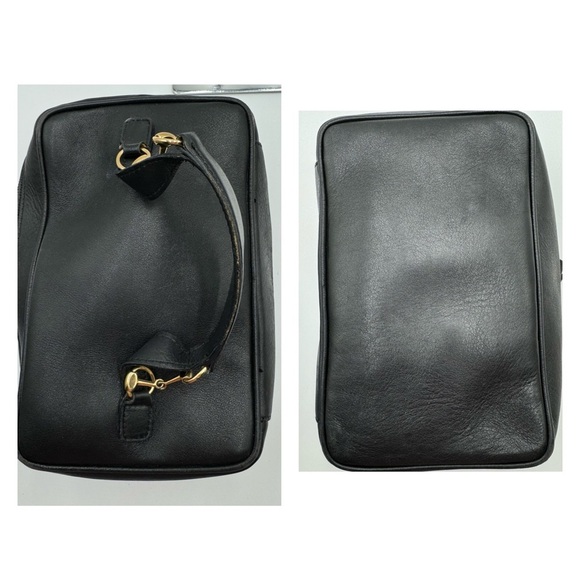 Gucci-Authentic- Vanity Pouch Leather Black - Picture 14 of 15